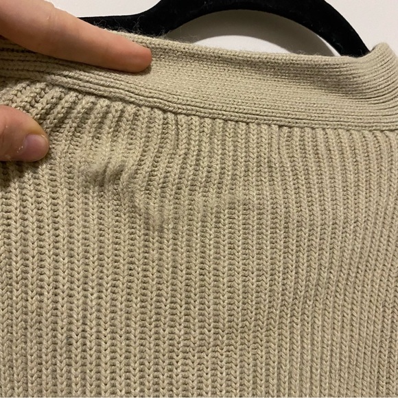 Yarnworks Vintage Tan Long Button Front Cardigan Large - Picture 8 of 12